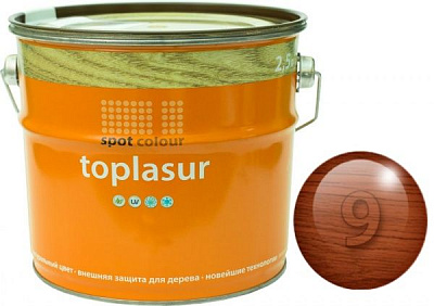 Лазурь Spot Colour Toplasur №9 тик полуглянец 2,5 л