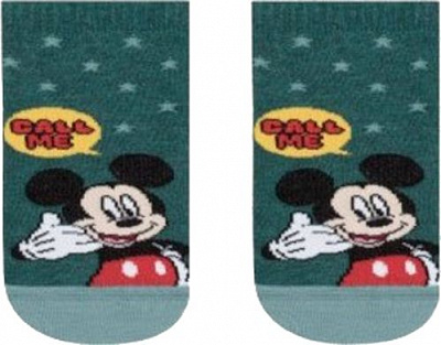 Шкарпетки дитячі Conte-Kids Disney Міккі Маус 351 17С-127СПМ р.18 темно-бірюзовий