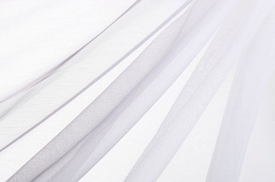 Ткань тюлевая карнавал сетка 295 см серый 