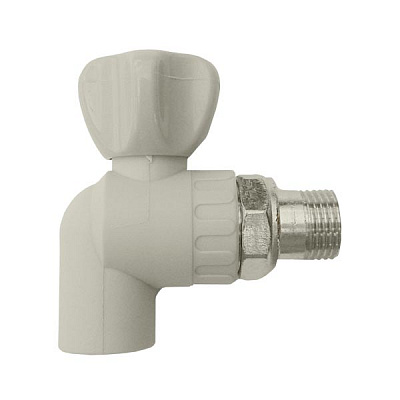 Кран шаровой Berke угловой для радиаторов 20 мм ½