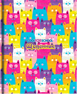 Дневник школьный 165х210 мм Cats 48 листов Cool For School