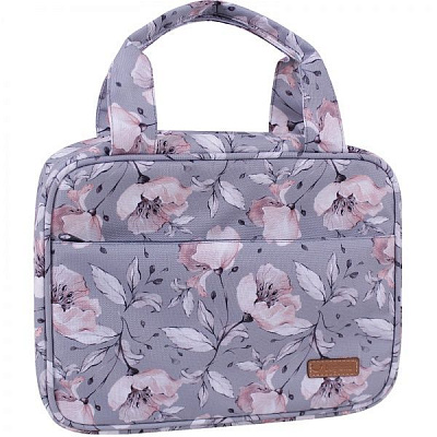 Косметичка Bagland Цветы 4,5 л серый суб.865 (718664) 