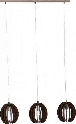 Подвес Eglo Cossano 3x40 Вт E14 коричневый 94641 
