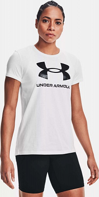 Футболка Under Armour SPORTSTYLE LOGO SS 1356305-102 р.S белый