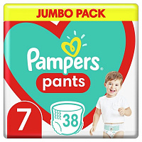 Підгузки-трусики Pampers Pants Розмір 7 (17+ кг) 38 шт.