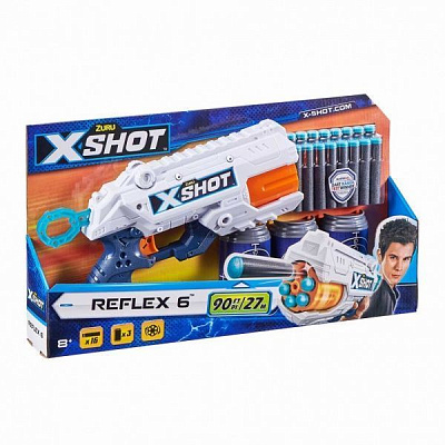 Скорострельный бластер Zuru X-Shot EXCEL Reflex 6 (16 патронов) 36433Z