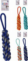 Іграшка для собак мотузка 25 см в асортименті