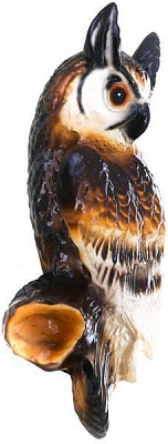 Скульптура садовая Сова на дерево 56 см