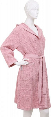 Халат женский La Nuit Moss Stone Wash р. XS розовый 