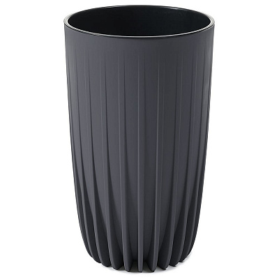 Вазон пластик MIRA TALL круглый антрацит 12,5 л Ламела (9829859)