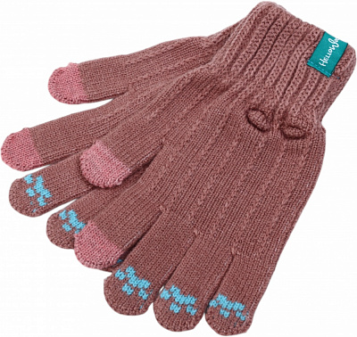 Рукавиці HW для дівчаток р.14-16 рожевий