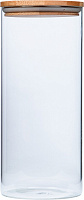 Ємність скляна з дерев'яною кришкою VT-7113 1300 мл Vittora