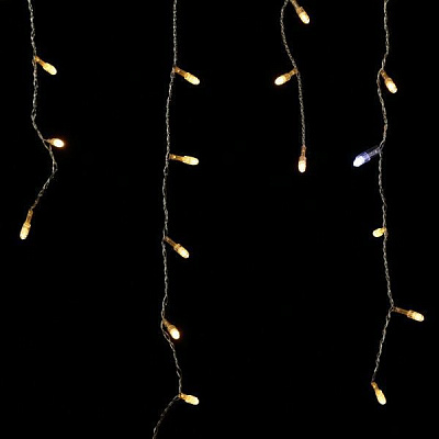 Электрогирлянда-штора внутренняя и внешняя встроенный светодиод (LED) 100 ламп 2м Белые сосульки OIC100LSE-B-T-I4-F