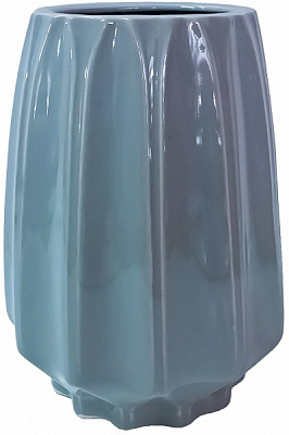 Ваза Оригами-5 18 см серая 