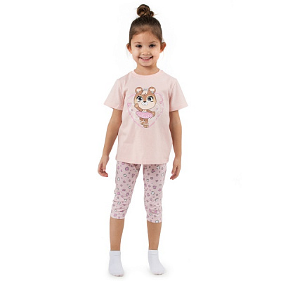 Пижама детская для девочек Funtime р.122 розовый 