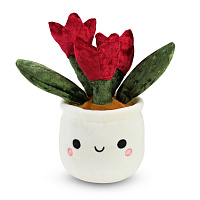 М'яка іграшка Plush and Co Квітоньки тюльпан 10х10х20 см червоний із білим PLC25051