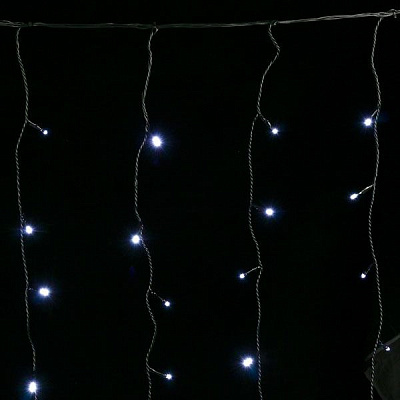 Гирлянда-штора LED 176 ламп 3 м белая