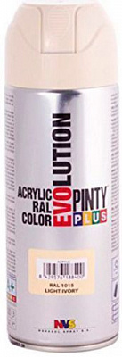 Фарба аерозольна акрилова (Ral 1015) 400 мл Evolution PINTYPLUS