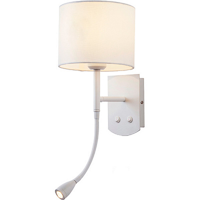 Бра Victoria Lighting Haven/AP2 с подсветкой 1x60 Вт E27 белый