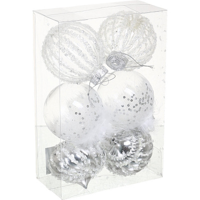 Набір ялинкових куль 25-B-8cm d 80 мм 6 шт./уп.