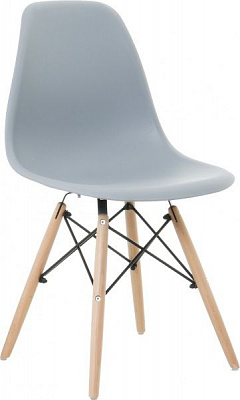 Стул обеденный Style 530x465x830 мм Grey коричневый/серый