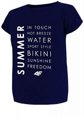 Футболка 4F H4L19-TSD014-30S XS темно-синий