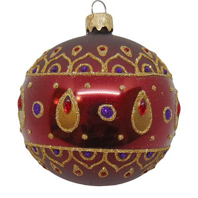 Шар новогодний d80 восточный 9509/30833 