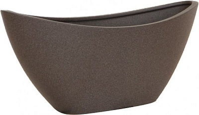 Горщик керамічний Оріана-Запоріжкераміка Човник крошка овальний 2,5 л шоколад