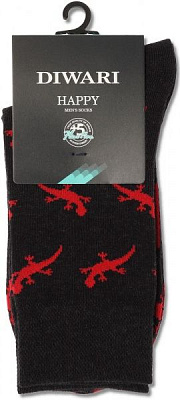 Носки мужские DiWaRi Happy 20С-37СП 135 р. 27 черный 1 пар 