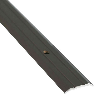 Порожек алюминиевый анодированный Braz Line рифленый с отверстиями 25x900 мм бронза