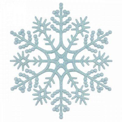 Подвеска MIS LT Снежинка Классика 12 см голубой