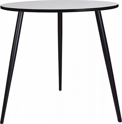 Стол обеденный Nowy Styl MODERN LITE BLACK (18) D800 белый/черный 