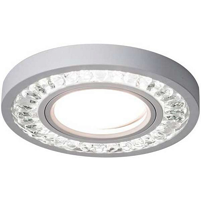 Светильник точечный Светкомплект SVC 950 с LED-подсветкой 7 Вт GU5.3 прозрачный/белый 