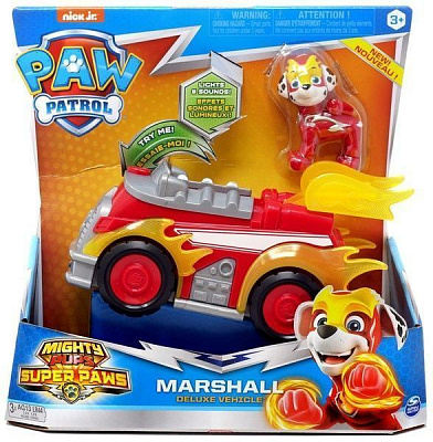 Ігровий набір Spinmaster Цуценячий патруль: Маршал з автомобілем де-люкс (серія Мегацуценята) SM16776/7271