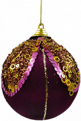 Куля ажурна SD019-43 d 100 мм бордовий