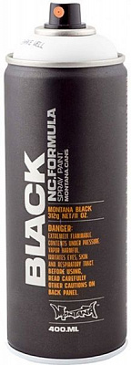 Краска аэрозольная Montana BLACK 9100 Snow White мат 400 мл