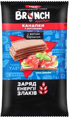 Хлебцы АВК Brunch злаковые с бортиками ржаные (4823105804474) 54 г 