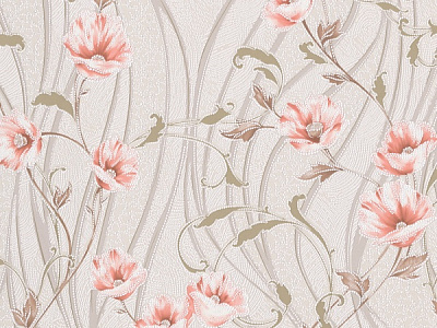 Обои пеноакриловые Славянские обои GARANT Барбара 6580-01 0,53x10,05 м 