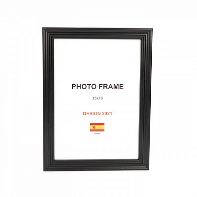Рамка для фото 1 фото 13х18 см черный матовый 