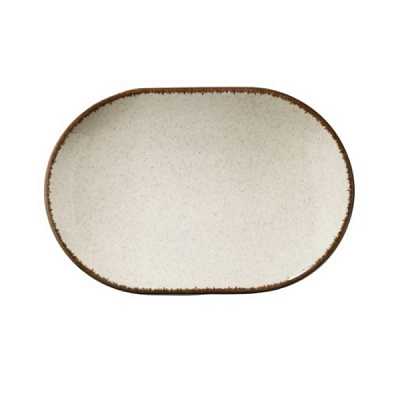 Блюдо овальне Colorx 28 см бежеве Kutahya