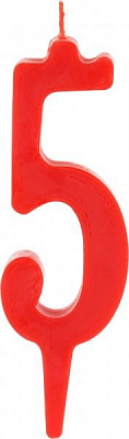 Свічка для торта Свічка для торта Свято мрій нумерична Цифра 5 10,5 см 1 шт.(60562) (22051442) 60562