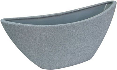 Кашпо керамічне Оріана-Запоріжкераміка Лодочка овальний 2,5л шовк металік