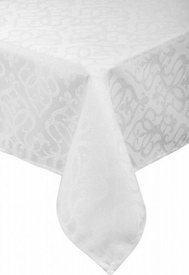 Скатертина Jacquard 220x140 см білий Home Beyond