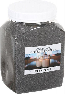 Свеча насыпная черный Feroma Candle