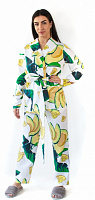 Костюм домашній жіночий Flis clothes Авокадо р. XL білий із принтом 