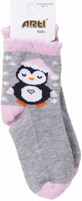 Шкарпетки для дівчаток ARTI 200060 р.1-2 сірий