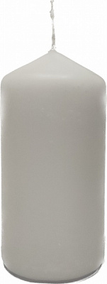 Свеча парафиновая цилиндр белая, 10 см Lumen
