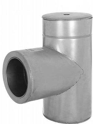 Тройник термо 1 мм нерж/оц Ф180/250 мм 87°LIRA-LTD 