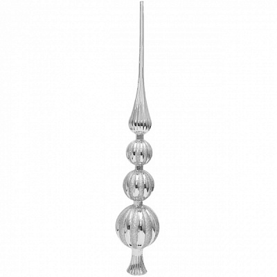 Верхушка для елки 42 см (890292) комбинированная серебряный 