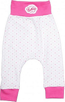 Штани для новонароджених Baby Veres Hello Bunny р.68 біло-рожевий 